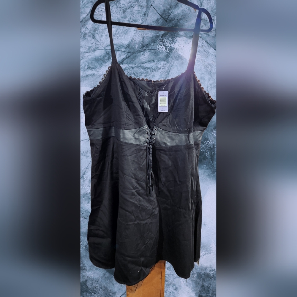 Torried Size 5 Pleather Corset Dress